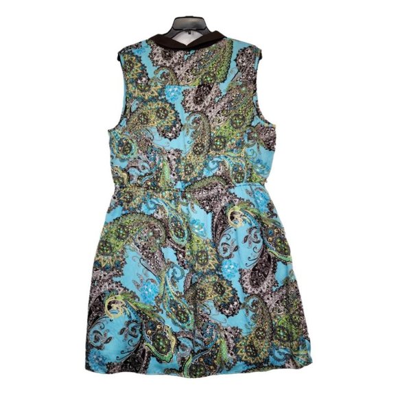 Cato Women Multicolored Paisely Stretch Collar Career Formal Dress Plus Size 26W - Picture 6 of 6